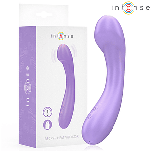 INTENSE - VIBRADOR BECKY 19 CM AQUECÍVEL 7 VIBRAÇÕES ROXO