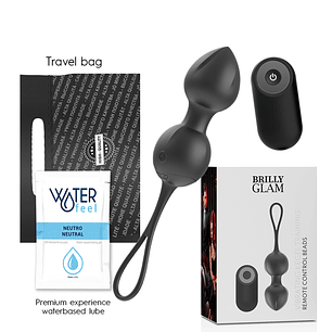 BRILLY GLAM - VIBRIERENDE KEGELPERLEN FERNBEDIENUNG