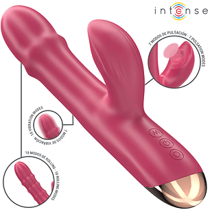INTENSE - CHLOE VIBRADOR MULTIFUNCIONAL 3 EM 1 VERMELHO