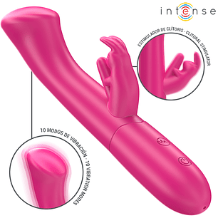 INTENSE - JULIETA RABBIT VIBRADOR 18,6 CM 10 VIBRAÇÕES ROSA