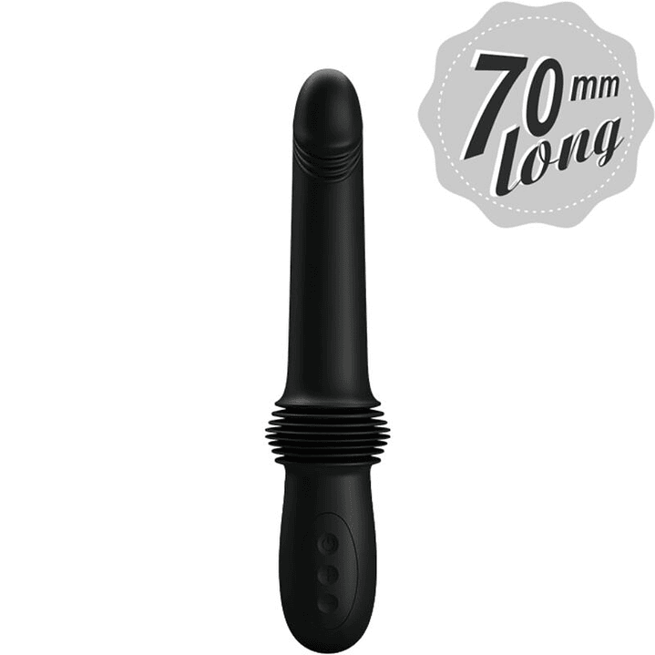 PRETTY LOVE - VIBRADOR PAZUZU 3 MODOS DE IMPULSO PRETO 1