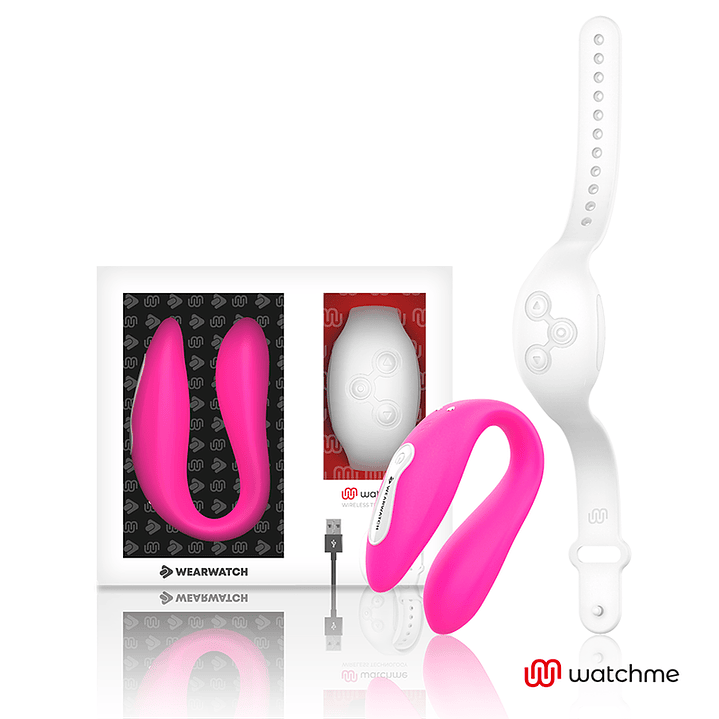 WEARWATCH - VIBRADOR WATCHME DUAL TECHNOLOGY FÚCSIA / NEVE 1