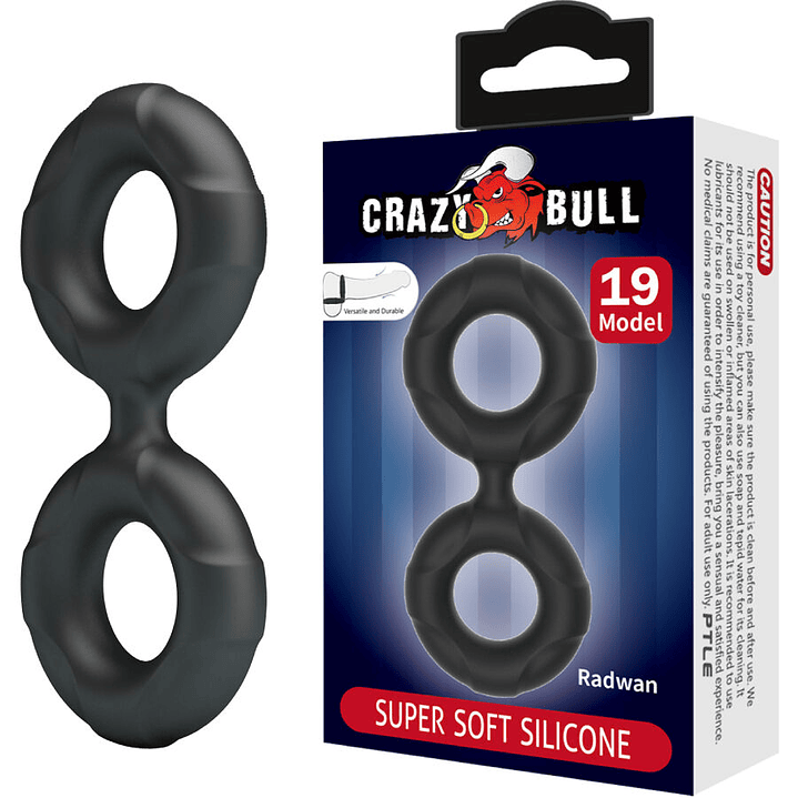 CRAZY BULL - ANEL DUPLO DE SILICONE RADWAN MODELO 19 1