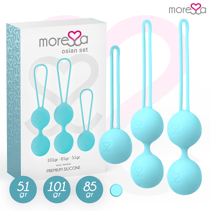 MORESSA - CONJUNTO OSIAN SILICONE PREMIUM TURQUESA 1