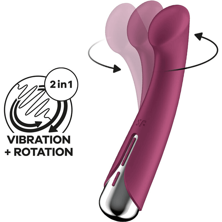 SATISFYER - SPINNING G-SPORT 1 VIBRADOR ROTATOR VERMELHO 1