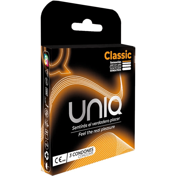 UNIQ - CLASSIC SEM LÁTEX PRESERVATIVOS 3 UNIDADES 1