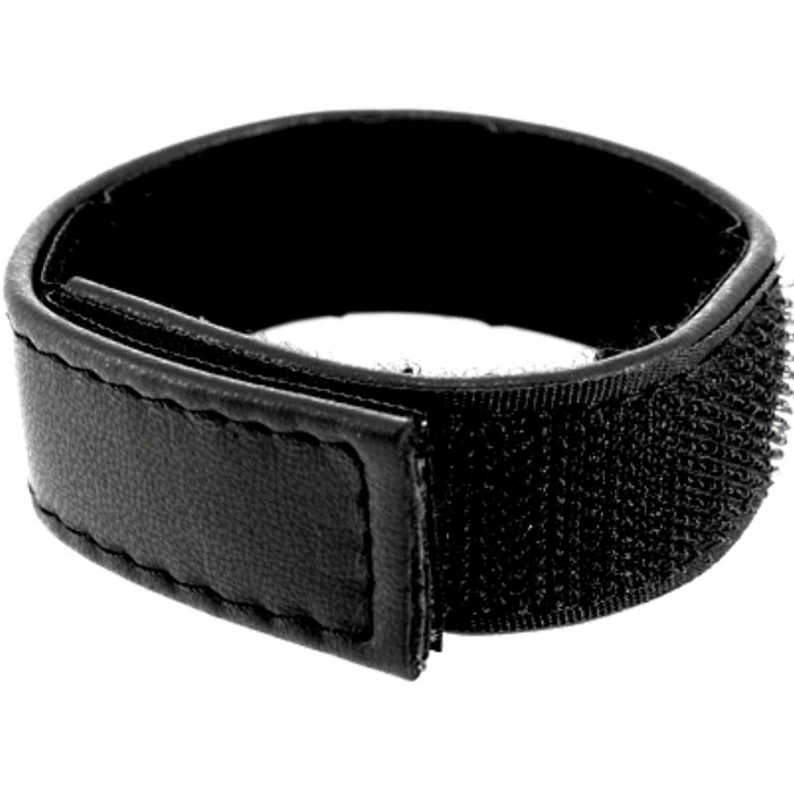 LEATHER BODY - CINTA DE COURO AJUSTVEL COM VELCRO PARA PÊNIS PRETO 1