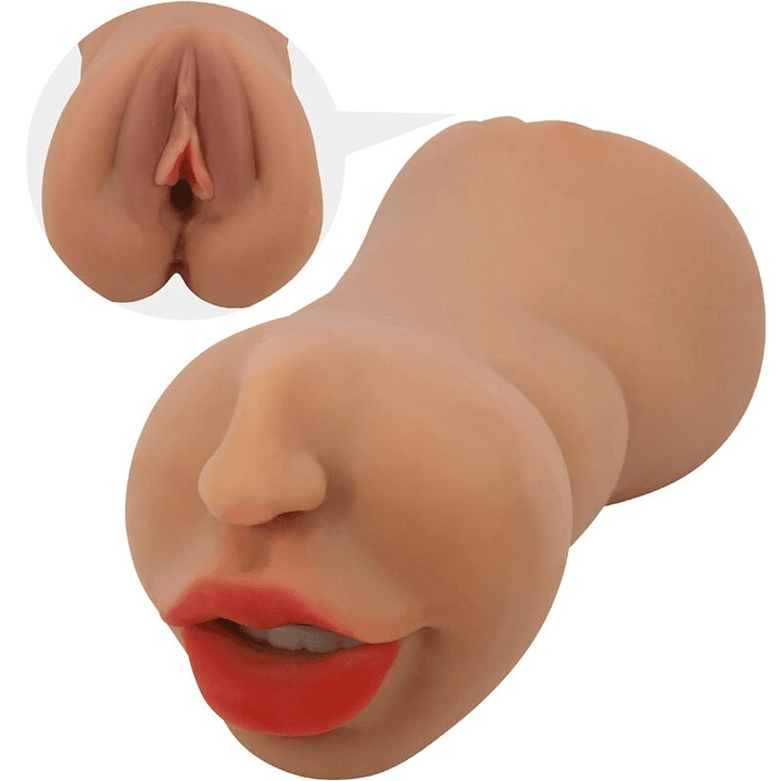 CRAZY BULL - ZOEY MASTURBADOR DUPLO BOCA E VAGINA CARNE 1