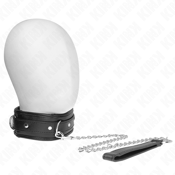 KINK - COLAR COM ESPONJA ALÇA DE IMITAÇÃO DE COURO MODELO 3 AJUSTÁVEL 37-54 CM X 3 CM 1