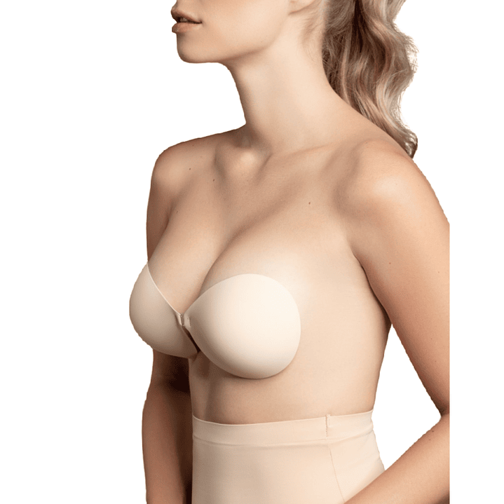 BYE-BRA - SUTI INVISÍVEL BEIGE COPO A 1