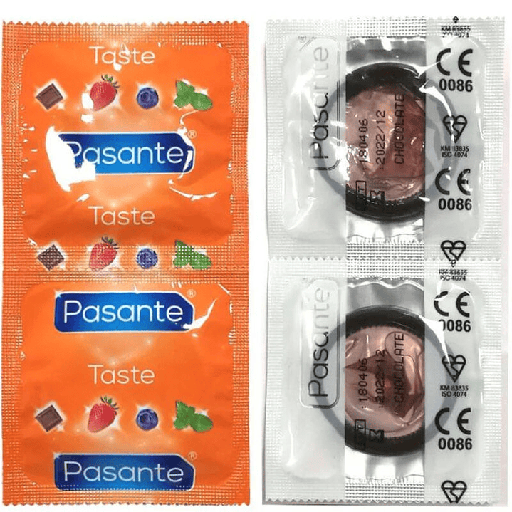 PASANTE - PRESERVATIVOS SABOR CHOCOLATE TENTAO SACO 144 UNIDADES 1
