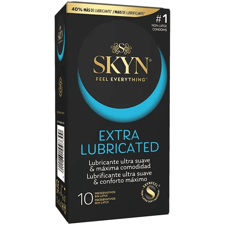 SKYN - PRESERVATIVO EXTRA LUBRIFICADO 10 UNIDADES 1