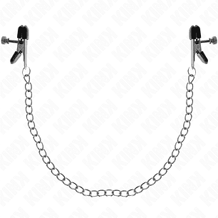 KINK - PINÇAS DE CORRENTE PLANA PRATA 34 CM