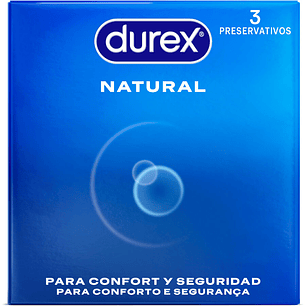 DUREX - PRESERVATIVOS NATURAIS 3 UNIDADES