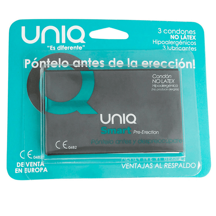 UNIQ - SMART LATEX FREE PRE-ERECTION CONDOMS 3 UNITS 1