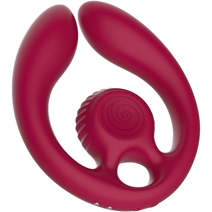 SNAIL VIBE - GIZI DUO ESTIMULADOR DE CASAIS COM CONTROLE REMOTO BURGUNDY 1