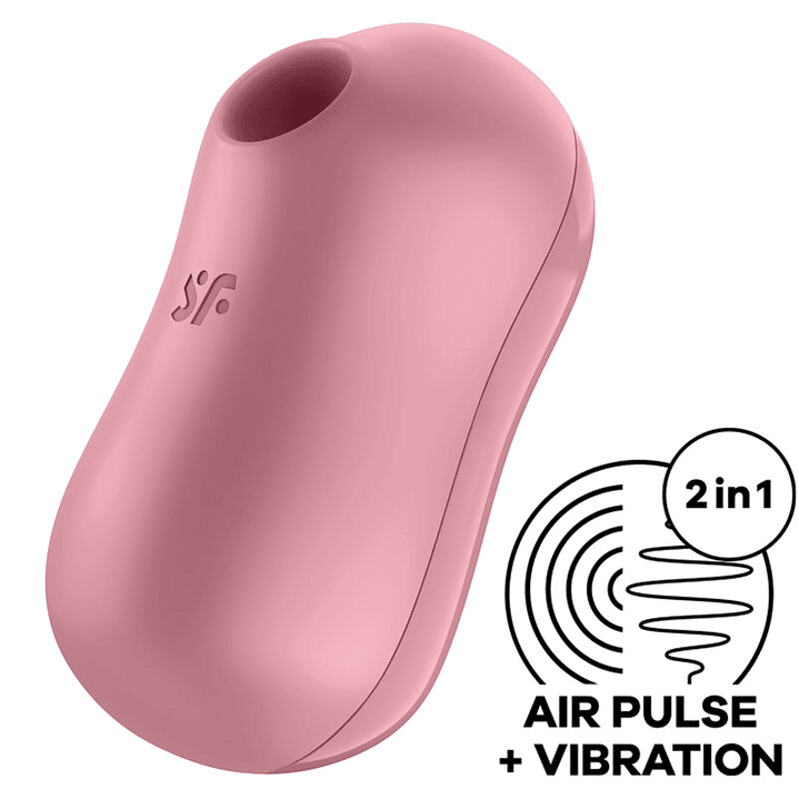 SATISFYER - ESTIMULADOR E VIBRADOR DE PULSO DE AR COTTON CANDY ROSA 1