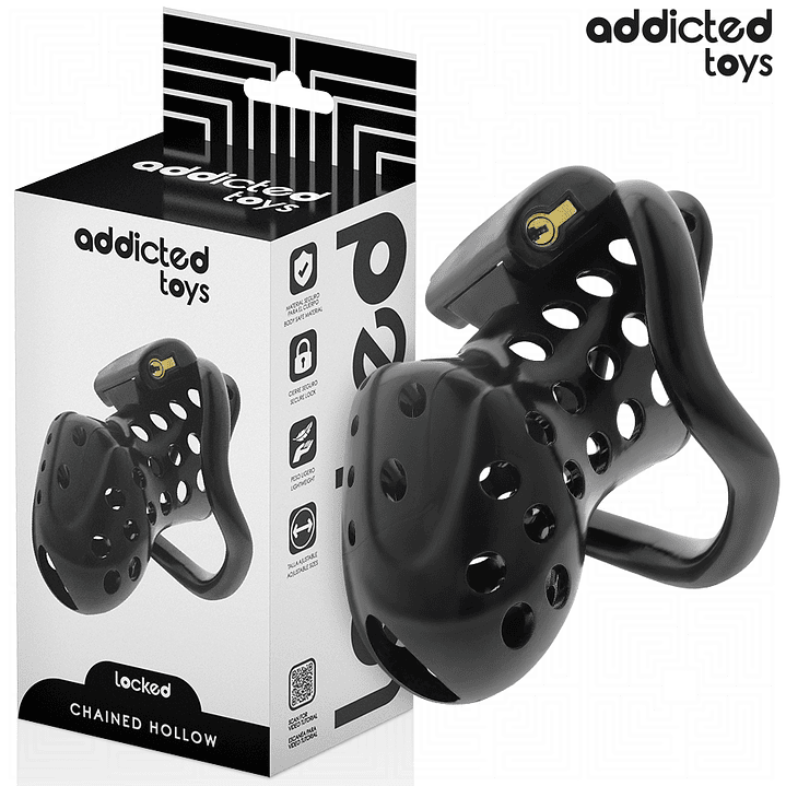 ADDICTED TOYS LOCKED - GAIOLA DE PÊNIS OCO COM CORRENTE 10,5 CM 1