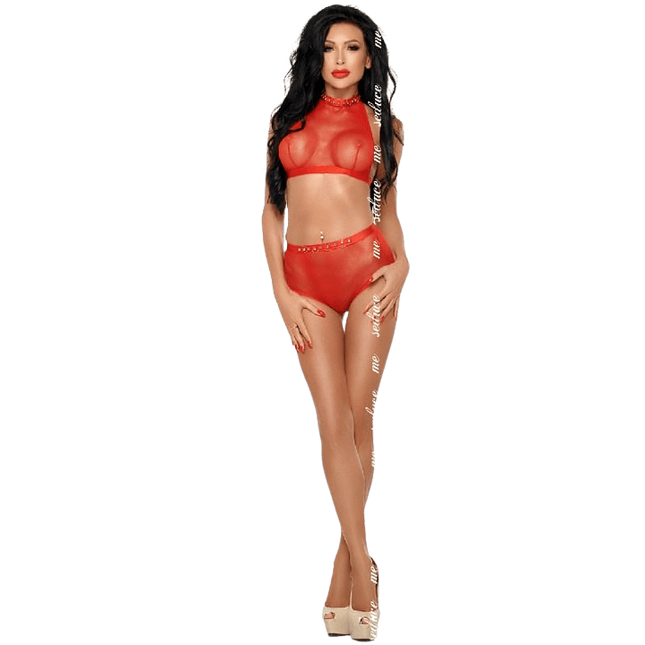 ME-SEDUCE - MONA SET VERMELHO XXL/XXXL 1