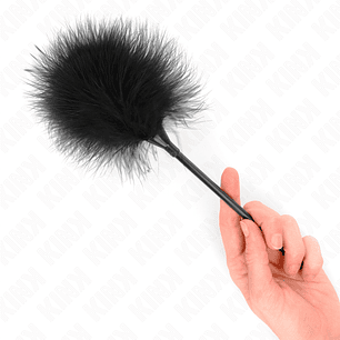 KINK - PENAS DE CÓCEGAS PRETAS USADAS PARA O KIT BONDAGE 27 CM