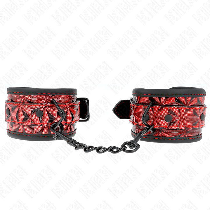 KINK - PULSO PADRÃO DIAMANTE VERMELHO ESCURO AJUSTÁVEL 17-26 CM X 5,5 CM 1