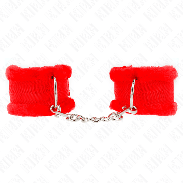 KINK - PULSO FORRO PELUDO VERMELHO AJUSTÁVEL 17-31 CM X 7 CM 1