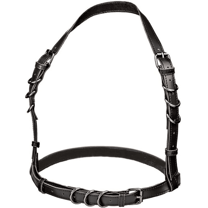 CALEXOTICS - EUPHORIA ARNÊS DE FIVELA HALTER PRETO 1