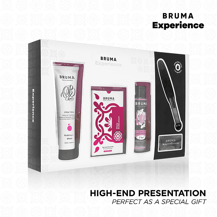 BRUMA XPERIENCE - KIT DE CHICLETE TENTAÇÃO COM POTENCIALIZADOR DE ORGASMO 1