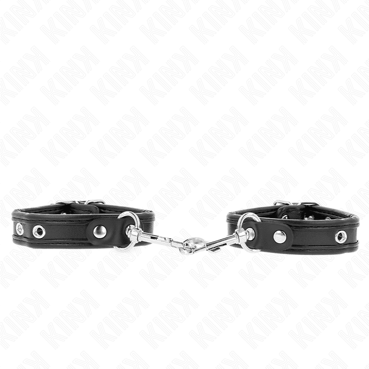KINK - MINI PULSEIRAS PRETAS COM PREGOS AJUSTÁVEIS 16-22 CM X 2 CM 1