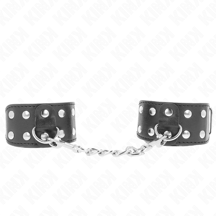 KINK - PULSEIRAS COM LINHA DUPLA DE PREGOS AJUSTÁVEIS PRETOS 1
