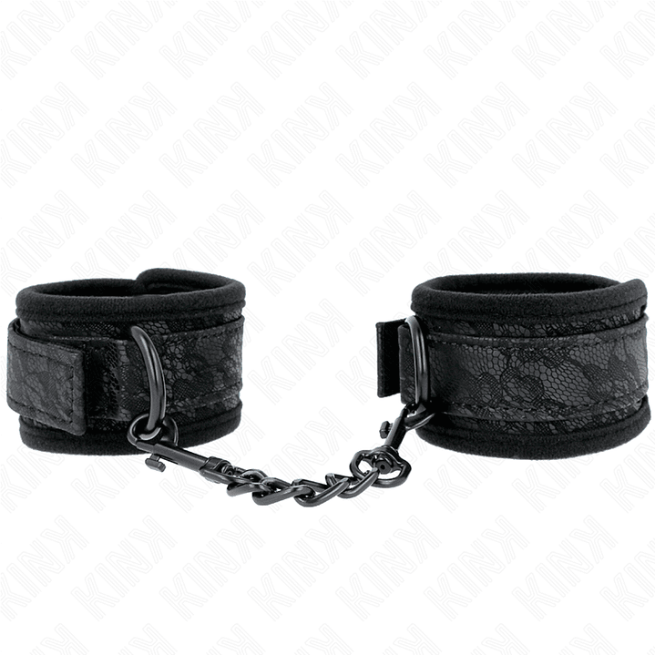 KINK - PUNHOS COBERTOS DE RENDA ESCURA NEOPRENE AJUSTÁVEL PRETO 20-29 CM X 5 CM 1