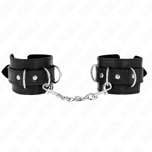 KINK - 3 RETENÇÕES DE PULSO D-RING AJUSTÁVEIS PRETO 17,5-25 CM X 6 CM