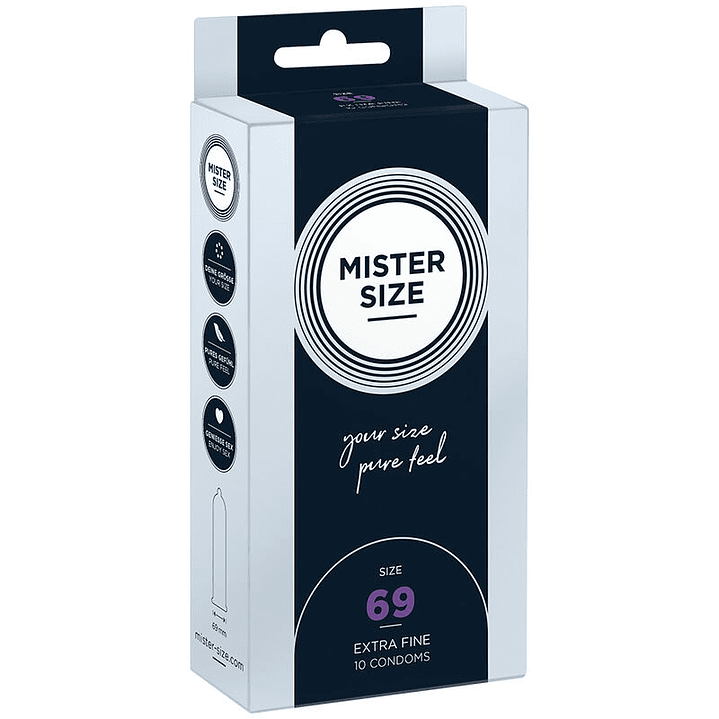 MISTER SIZE - PRESERVATIVOS TAMANHO XXXL 69 MM (10 UNIDADES) 1