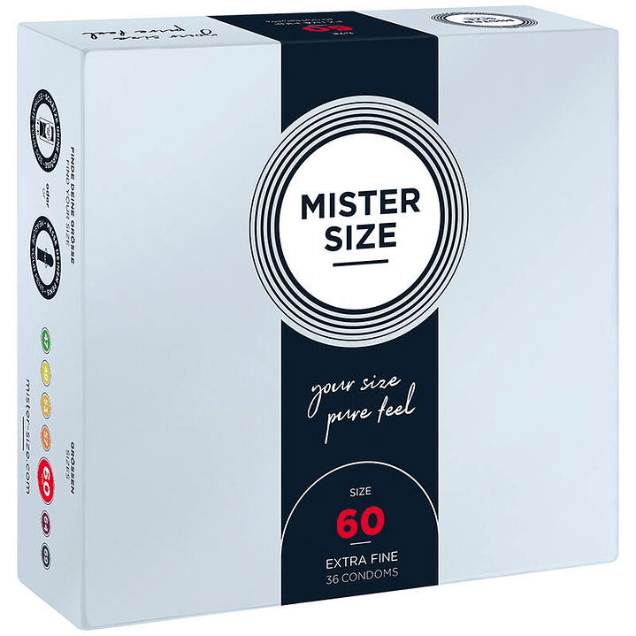 MISTER SIZE - PRESERVATIVO TAMANHO XL 60 MM (36 UNIDADES) 1