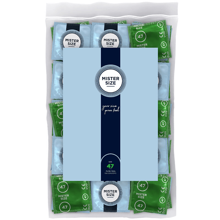 MISTER SIZE - PRESERVATIVO TAMANHO XS 47 MM (100 UNIDADES) 1