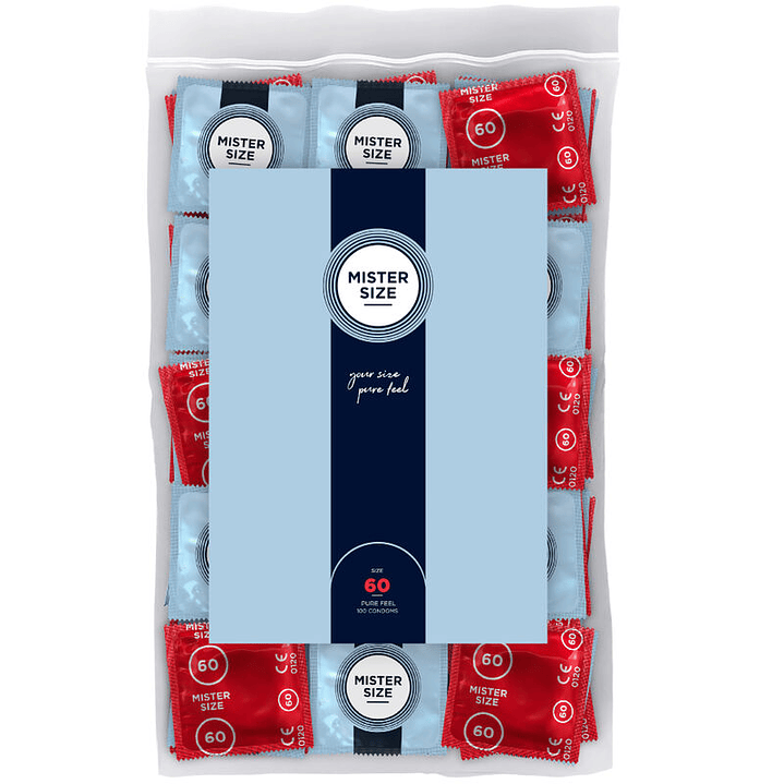 MISTER SIZE - PRESERVATIVO TAMANHO XL 60 MM (100 UNIDADES) 1