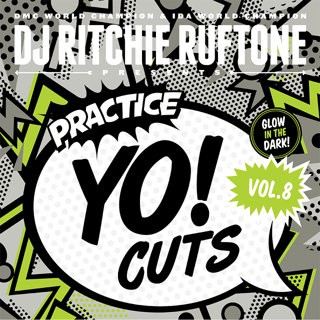 VINILO SCRATCH 12" PRACTICE YO CUTS V8 GLOW