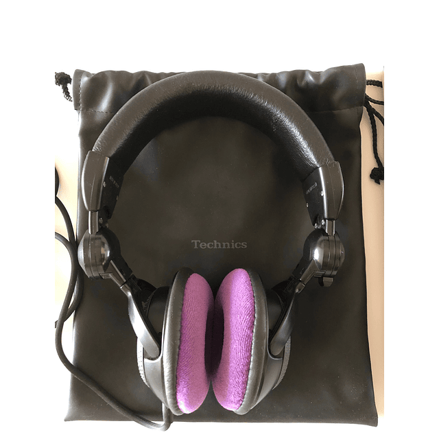 AUDIFONOS TECHNICS RP-DJ1200 BLACK MADE IN JAPON - ( USADOS COMO NUEVOS ) 