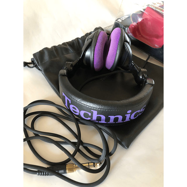 AUDIFONOS TECHNICS RP-DJ1200 BLACK MADE IN JAPON - ( USADOS COMO NUEVOS ) 