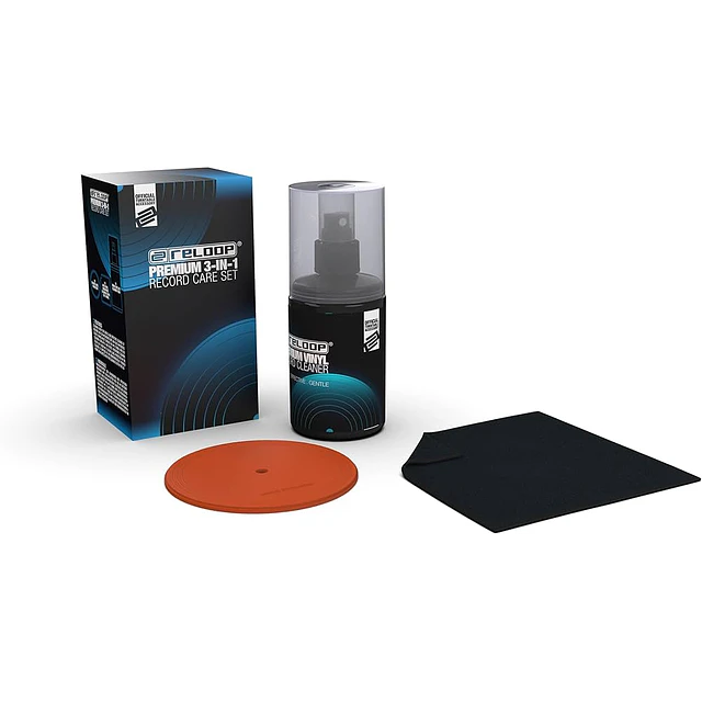 RECORD CARE PREMIUM Kit de limpieza para Vinilos Reloop 3 en 1