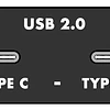 CABLE USB OYAIDE CLASE B TIPO C A TIPO C - 1 METRO
