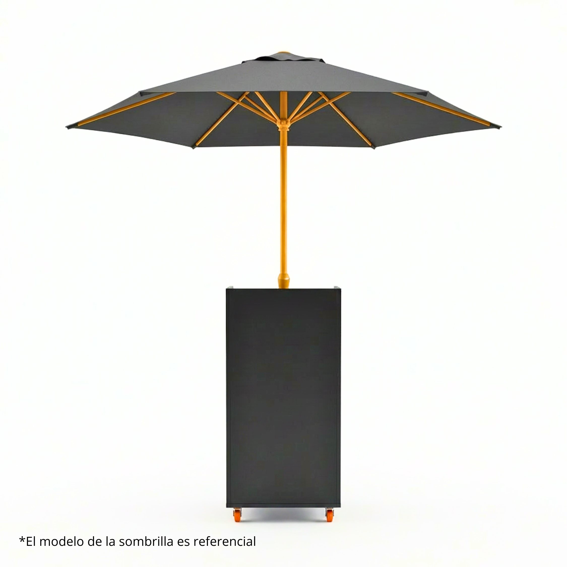 Módulo Valet Parking Color negro + Sombrilla 4