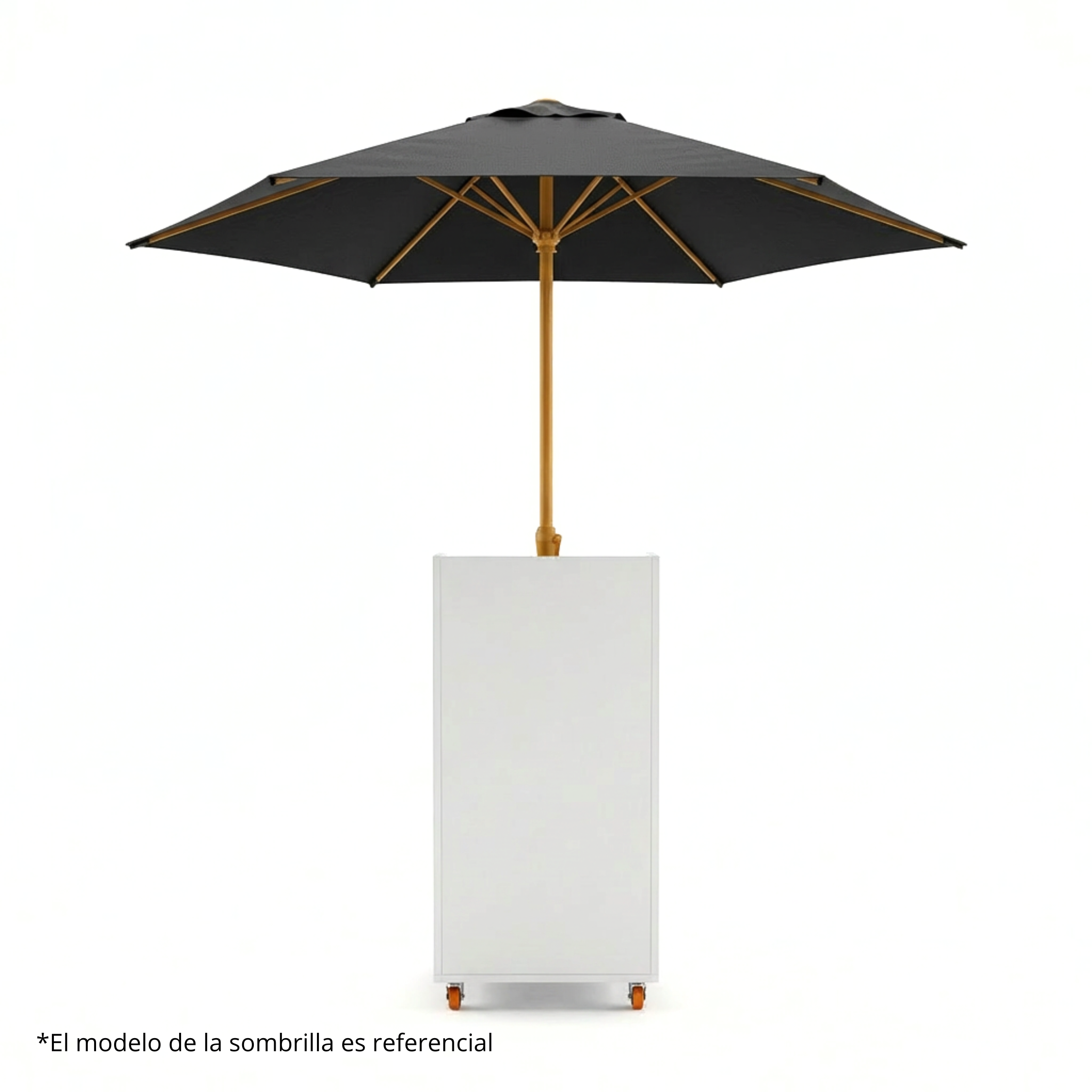 Módulo Valet Parking Color Blanco + Sombrilla 2