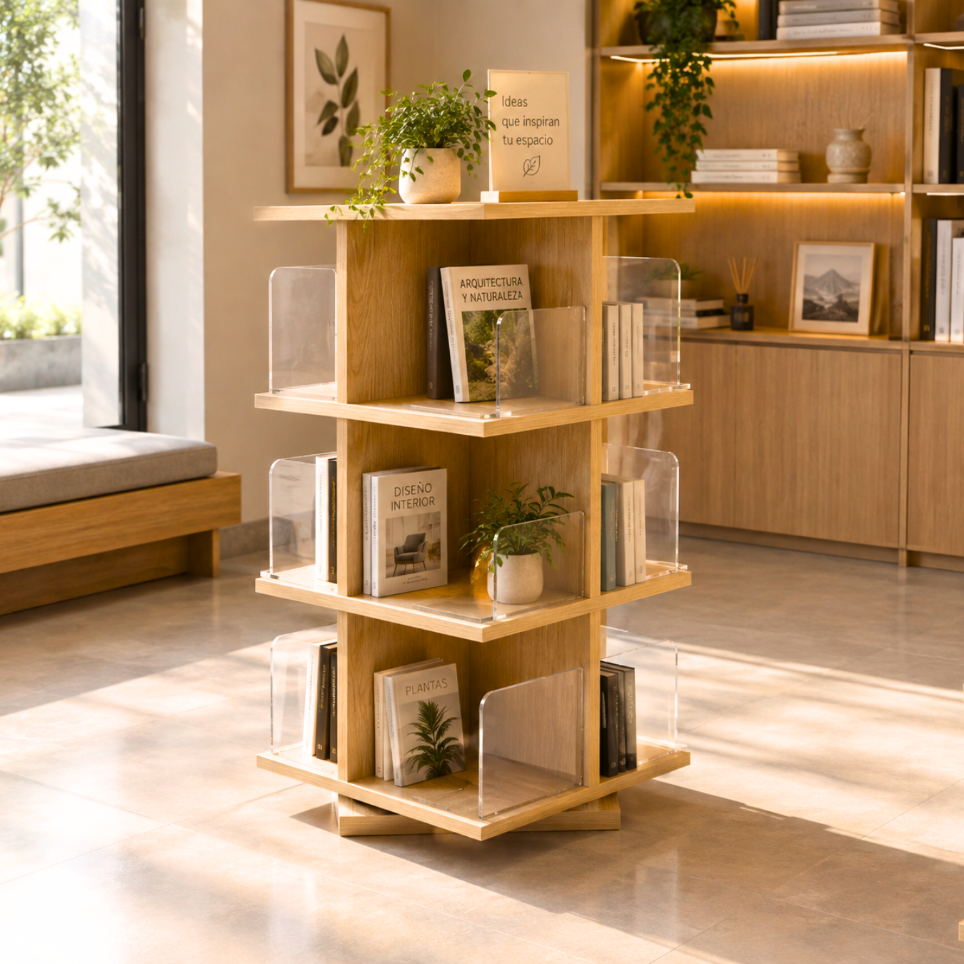 Mueble Librero Giratorio 360° – Pequeño 4