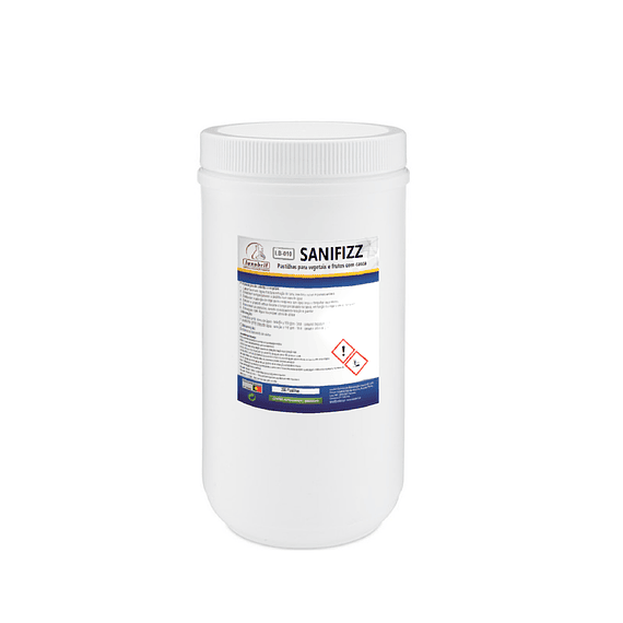 LB-010 SANIFIZZ - Pastilhas efervescentes para vegetais e frutos com casca