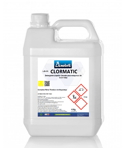 LB-33 CLORMATIC - Detergente clorado para máquinas de lavar loiça - 6 Kg