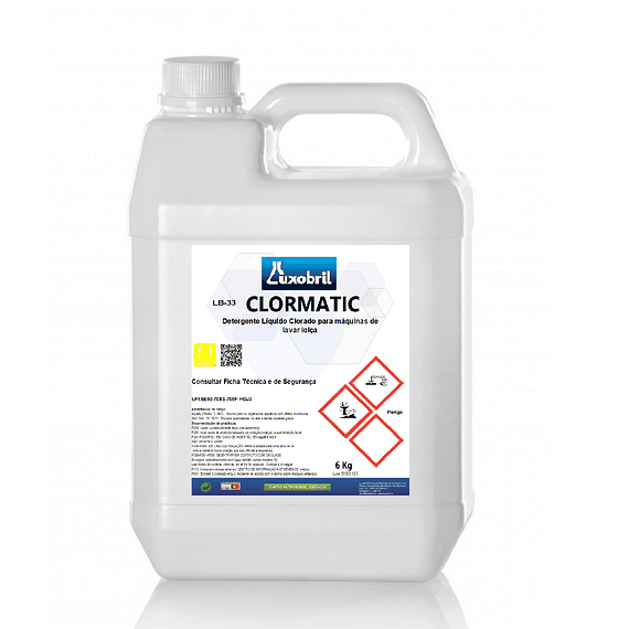 LB-33 CLORMATIC - Detergente clorado para máquinas de lavar loiça - 6 Kg