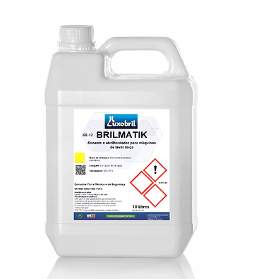 GE-12 BRILMATIK - Secante e Abrilhantador para máquinas de lavar loiça - 5 Litros