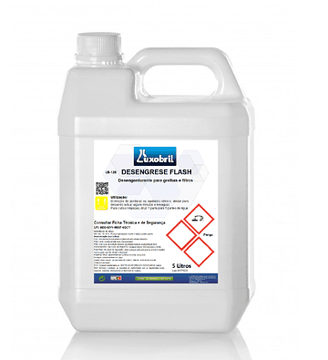 LB-128 DESENGRESE FLASH - Desengordurante para grelhas e filtros - 5 Litros