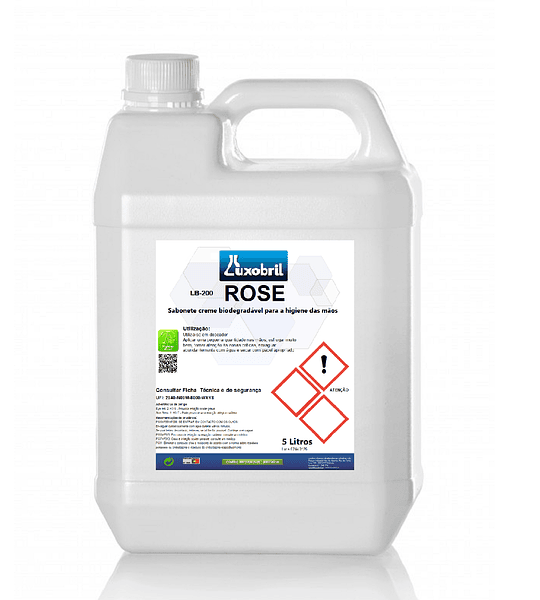 LB-200 ROSE- Sabonete Creme para Lavagem das Mãos - 5 Litros